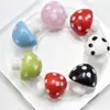 25mm Fofo e Divertido Bolinhas Coloridas Cogumelo Grande Furo Reto Contas de Vidro Pulseira DIY Corrente de Celular Acessórios Atacado