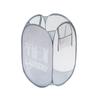 Cesta de Malla de Nylon para Ropa Sucia Dormitorio de Estudiante Hogar Grande Ligera Doble Asa Cesta para Ropa Sucia Cesta Plegable para Almacenamiento