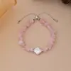Pulsera con Cremallera y Colgante Barroco Rosa de Verano Cadena para Clavícula con Cuentas Estilo Ins Nicho Dulce Fresco