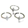 Anillo Abierto de Estrella de Circonita Estilo Coreano, Anillo Minimalista de Moda para el Dedo Índice con Diseño Único, Joyería de Nicho para Mujeres