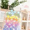 Nuevo frasco de recompensas de estrellas para niños transfronterizo, recompensa de puntos por aprender autodisciplina, botella de recompensas con 45 decoraciones de estrellas y flores