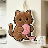 Directamente del fabricante: Linda y Divertida Toalla de Mano de Gatito para Baño, Gruesa Bordada Linda Toalla de Mano de Limpieza para Uso en el Hogar