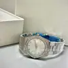 El Nuevo Modelo de Relojes Vintage Estilo Occidental para Mujer de Xiaohongshu: Hielo Triturado de Pitahaya Azul Coche Tallado Luna Blanca Saturno Moda Tendencia Reloj para Mujer