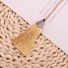 Brinco de Franja com Espinho Estilo Étnico Artesanal Joias Finas Brinco de Franja com Espinho