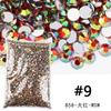 Resina Transfronteiriça Fundo Plano Colorido Adesivos AB para Nail Art Diamante Multicolorido Feito à Mão DIY Acessórios de Cabelo Enfeite de Cabeça Acessórios para Celular