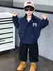 Jaqueta Alada Masculina para Primavera e Outono Estilo Coreano Jaqueta Casual Estilosa e Cool Infantil para Meninos Jovens Atacado