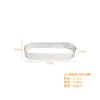 Anel de Torre Oval Perfurado Aço Inoxidável 430 Altura 2,5 Anel de Tarte com Furos Molde de Anel para Mousse de Queijo Francês