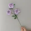 Flores artificiais em tons de roxo estilo Monet para casamentos no jardim, arranjos de chão para salão de casamentos, flores de seda roxo claro e roxo pálido em estoque