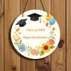Decoración de letrero de puerta conmemorativo de temporada de graduación de madera transfronteriza para niños, regalo feliz de graduación