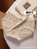 Estilo Levemente Doce e Salgado10A Algodão Puro Antibacteriano Feminino Floral Doce Respirável Macio Calcinhas Femininas