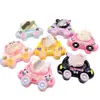 Muñeca de Coche de Tarjeta Pequeña de Dibujos Animados Accesorios de Resina DIY Hecho a Mano Pasador Caja de Almacenamiento Diadema Funda para Teléfono Móvil Material de Pegatina