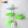 Estante para jabón de acero inoxidable, caja de jabón de pared, resistente al agua, soporte para jabón creativo, estante de baño con drenaje