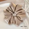Scrunchie de Renda Estilo Coreano para Mulheres 2026 Novo Estilo Elástico de Cabelo Estilo Preguiçoso Corda de Cabelo Grande Acessório para Coque Flor de Cabelo