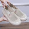 Zapatos de verano Haothing para mujer, zapatos de tela de Beijing antiguos de verano, zapatos casuales de malla voladora para mujer, zapatos sin cordones para mamá