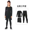 Ropa ajustada para niños Ropa de entrenamiento Ropa deportiva para baloncesto Fútbol Traje deportivo Ropa para niñas Correr Yoga Fitness Ropa base de secado rápido