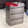 Armário de Ferramentas para Barbearia, Carrinho de Ferramentas para Salão de Beleza, Carrinho para Corte de Cabelo, Armário de Trabalho para Salão em Aço Inoxidável, Bancada de Armazenamento