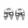 Abrazaderas de Clip 304/316, Sujetadores de Cable, Abrazaderas de Cable de Acero, Clips de Cable en Forma de U M2M3M4-M32Mm Acero Inoxidable