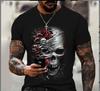 Camiseta de manga corta estampada con el tema del Día de la Independencia de Estados Unidos para hombres europeos y americanos transfronterizos de comercio exterior.