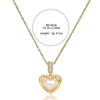 Collar para Mujer, Colgante Creativo de Flor de Zirconia en Forma de Corazón, Diseño Nicho, Cadena Versátil para Clavícula, Joyería de Moda para Mujer