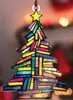 Nuevo Producto Transfronterizo Colgante Creativo de Árbol de Navidad para Coche Decoración Acrílica Navideña Decoración para el Hogar de Vacaciones
