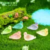 Paisaje de musgo en miniatura transfronterizo creativo pájaro paloma pequeño luminoso accesorios decorativos DIY mini adornos pequeños