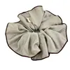Scrunchie de Tela Texturizada Plisada Overlock Estilo Coreano Elegante Versátil Cuerda para el Cabello Cola de Caballo Simple para Mujeres