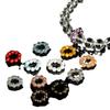 Cierre de cuentas redondas pequeñas de cristal natural de 4 mm con cuentas, accesorios para pulseras y colgantes, joyería DIY, boutique