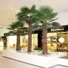 Palmeras Sintéticas Personalizadas, Árboles Artificiales Grandes, Plantas Verdes Sintéticas, Árboles Artificiales, Decoración de Paisajismo, Árboles Artificiales para Paisajismo de Parques Temáticos