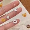 Pulseira de Cabeça Pão Doce Estilo Coreano para Mulheres, Rosquinha Croissant em Forma de Coração, Design de Nicho, Joia Versátil de Luxo Leve