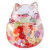 Agita las explosiones de sonido caja ciega gato de la suerte grande flash diamante acrílico aceite en la botella de arena adornos grandes regalo mayoreo