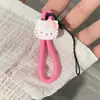 Lanyard Corto para Teléfono con Diseño Creativo Lindo de Dibujos Animados, Llavero de Memoria USB, Correa Antiperdida para Teléfono, Correa de Anillo para Dedo