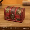 Caja de Almacenamiento de Madera Retro con Cerradura Caja de Contraseña Caja para Cartas Tarjetas Tesoros Caja Pequeña de Madera Almacenamiento Caja de Madera Caja de Sellado
