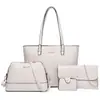 Bolsas Femininas 2025 Nova Moda Europeia e Americana Retrô Conjunto de Bolsas Mãe-Filha, Transversal, Bolsa de Mão, Bolsa de Ombro, Grande Capacidade Conjunto de Quatro Peças Atacado
