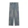 Jeans de Nueva Estrella para Primavera y Otoño mujer ins cintura alta adelgazantes modernos combinan con todo holgados rectos pierna ancha pantalones casuales