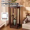 Suporte de Flores para Varanda, Suporte de Flores de Bambu Estilo Chinês de Chão, Suporte para Bonsai, Rack de Armazenamento Zen Multicamadas Esculpido, Suporte de Flores para Interior Estilo Chinês