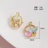 [Serie Oceánica] Colgante de Cola de Sirena Estrella de Amor Incrustada Colgante Hecho a Mano DIY Accesorios para Pulsera Collar