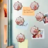 Navidad Transfronteriza Tridimensional de Madera Imán Magnético para Refrigerador Adornos Colgantes de Madera de Ambiente Festivo Colgantes para Decoración de Árbol de Navidad