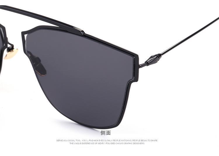 新款 时尚复古太阳眼镜 男女士经典款太阳镜驾驶眼镜 金属墨镜