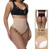 Calça Modeladora de Seda Gelada de Cintura Alta para Controle da Barriga Feminina, Calça de Segurança Ondulada Pós-Parto, Calça Modeladora Fina Sem Costura com Forro de Algodão em T