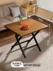 Mesa Plegable para Apartamentos Pequeños, Mesa Plegable Sencilla para Casas de Alquiler, Mesa de Comedor Portátil, Mesa de Comedor para Puestos Exteriores
