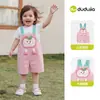 [100% Algodón] Peto Dudu Baby Pantalones para Niños Ropa para Niños y Niñas Pantalones Ligeros de Verano para Bebé