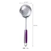 Conjunto de Utensílios de Cozinha de Aço Inoxidável para Casa, Conjunto de Oito Peças Incluindo Espátula de Cozinhar, Espátula de Fritar, Concha de Sopa, Escumadeira, Colher de Arroz