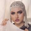 Amazon Nova Maquiagem Festa Strass Headwear Europeu e Americano Moda Performance Borla Cabelo Corrente Acessórios Para Cabelo corrente de cabelo