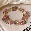 Novas Pulseiras Coloridas de Cristal Natural, Joias de Luxo Exclusivas de Alta Qualidade, Acessórios Versáteis e Estilosos