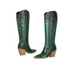 Botas femininas de cano alto com bico fino para outono e inverno, botas de couro de salto alto de cor sólida, sem cadarço, para comércio exterior, tamanho grande, botas Martin femininas confortáveis e versáteis