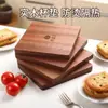 Yuansentai Posavasos Gruesos de Madera de Ébano Maciza, Tapetes para Tazones, Tapetes para Ollas, Tapetes Aislantes de Calor, Tapetes de Madera para Mesa, Juego de Manteles Individuales para Platos y Platos