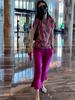 Fino Casual Plus Size Feminino Wear 2023 Novo Estilo Redutor de Idade Cor Solto Gola Redonda Manga Curta Conjunto de Duas Peças