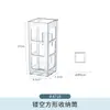 Caja de almacenamiento de gabinete con espejo, estante empotrado de gabinete de baño, organizador de lavabo de tocador, estante de pared para cosméticos