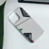 Funda Espejo Apple 17 para iPhone 16 Anti-Caídas Dos en Uno Espejo Funda para iPhone 14 Cubierta Protectora Espejo