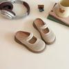 Sandálias Femininas Verão Birkenstock Sapatos Boêmios Baotou Meio Chinelos Roupa de Verão Feminina 2025 Novas Sandálias Slip-On